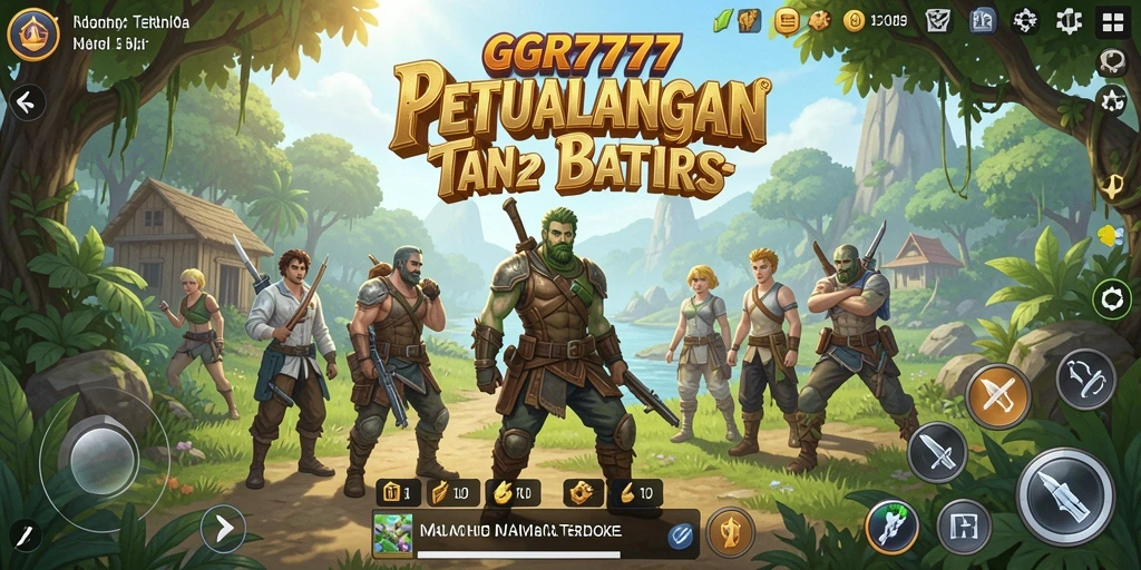 Screenshot GGR7777 menampilkan petualangan fantastis di dunia terbuka.