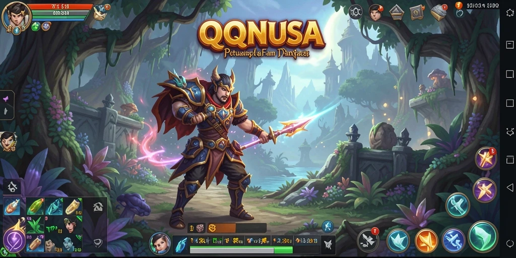 Tampilan gameplay QQNUSA yang menegangkan dan penuh strategi RPG.