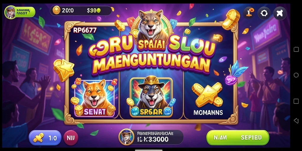 Screenshot menunjukkan para pemain menikmati gameplay Slot yang seru.