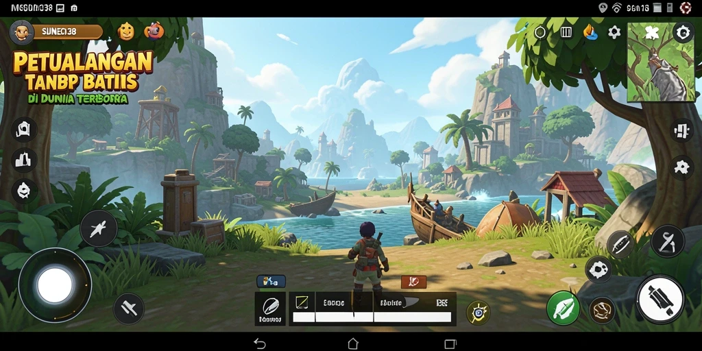 Gameplay SUNEO138 menampilkan aksi petualangan di dunia terbuka.